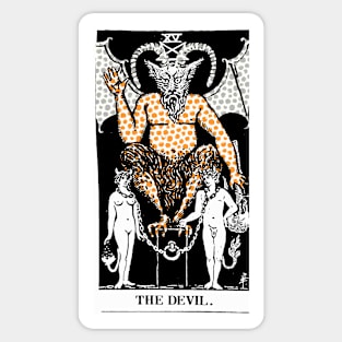 Modern Tarot Print - The Devil Sticker